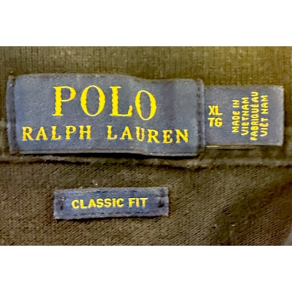 Polo Ralph Lauren Men's Black Polo Short Sleeve Classic Fit Size XL EUC - Picture 3 of 5